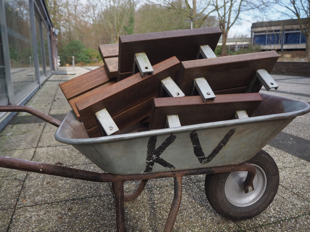 Holzsitze Freilichtbühne im Kurpark Malente